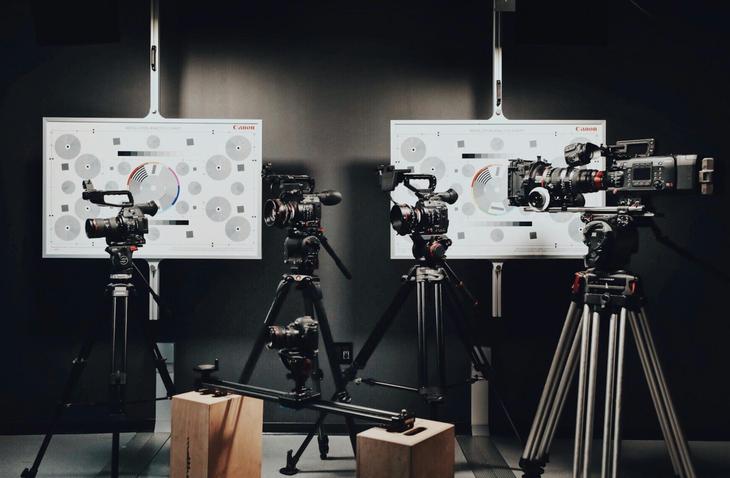 Photo of film equipment cameras and lenses