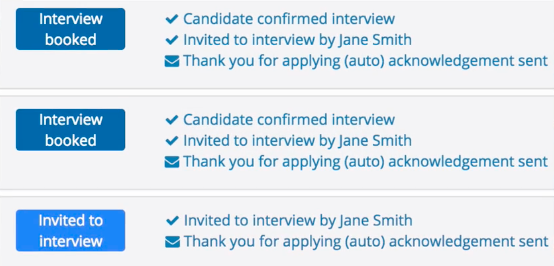 image shows ATS keeping track of recruitment pipeline